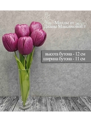 Молд пластиковый+вайнер силиконовый Набор ВБ-71-65 тюльпан