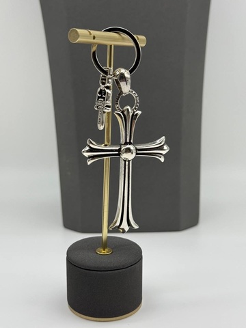 Брелок крест Chrome Hearts серебро