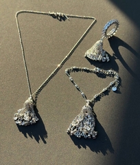 4829- Браслет Tassel с подвеской кисточкой из серебра 925 пробы с куб.цирконами