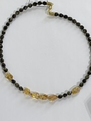 Цитрин (колье из натуральных камней)