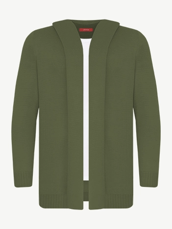 Кардиган с капюшоном из экохлопка