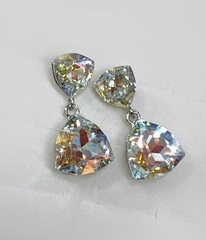 32128 - Серьги с кристаллами треугольниками