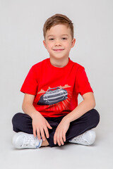 фуфайка  для мальчика  КР 301907/насыщенно-красный