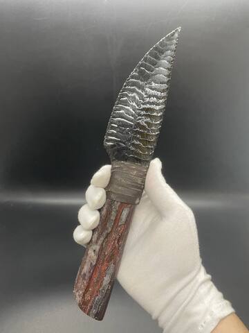 Обсидиановый клинок рукоять яшма 26 см
