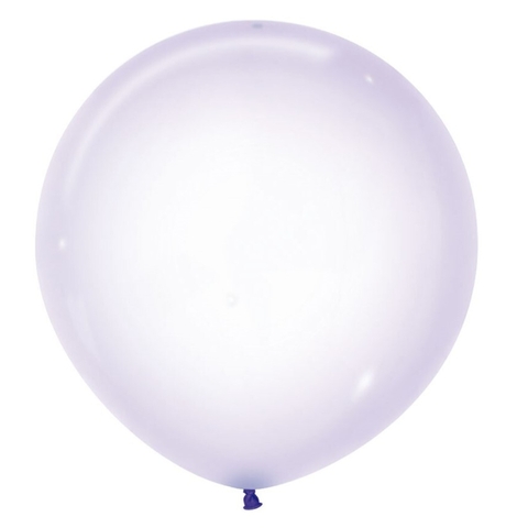 Большой шар хрустальный сиреневый макарунс, кристалл, 61 см