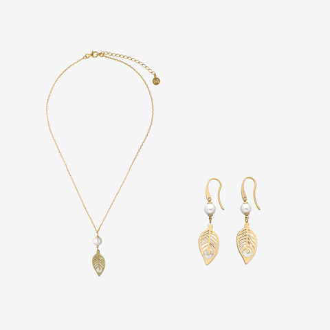 Подарочный комплект Majorica: серьги и колье Dafne