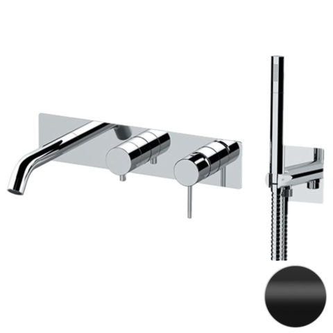 Remer X53D2WBNO Смеситель для ванны Remer X Style X53D2WBNO, черный матовый