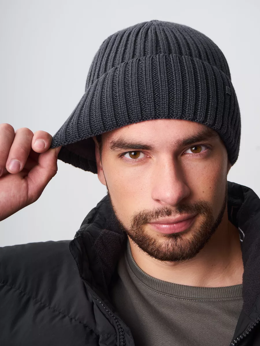 Шапка бини зимняя весенняя с флисом