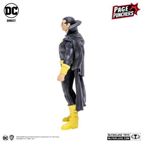 Фигурка Черный Адам с комиксом Page Punchers