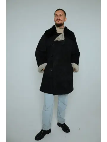 Полушубок овчинный ГОСТ: 4432-71 чёрный