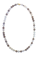 Бусы из серого агата