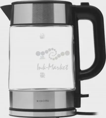 Чайник электрический Xiaomi Electric Glass Kettle RU 1.7л. 2200Вт прозрачный/черный корпус: стекло/пластик (BHR7490RU)