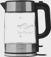 Чайник электрический Xiaomi Electric Glass Kettle RU 1.7л. 2200Вт прозрачный/черный корпус: стекло/пластик (BHR7490RU) — фото 2