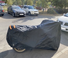 Чехол для мотоцикла БЕЗ логотип, черный, 2XL