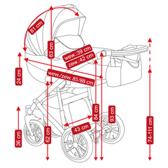 Детская коляска Camarelo PIRO 2 в 1 (PR-2)