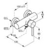 Смеситель для душа DN 15 Kludi Bozz 388310576