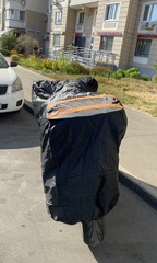 Чехол для мотоцикла БЕЗ логотип, черный, 2XL