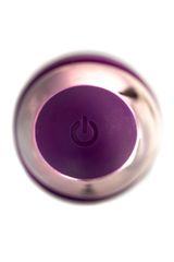 Фиолетовый клиторальный вибростимулятор FLO - 18,5 см. - 