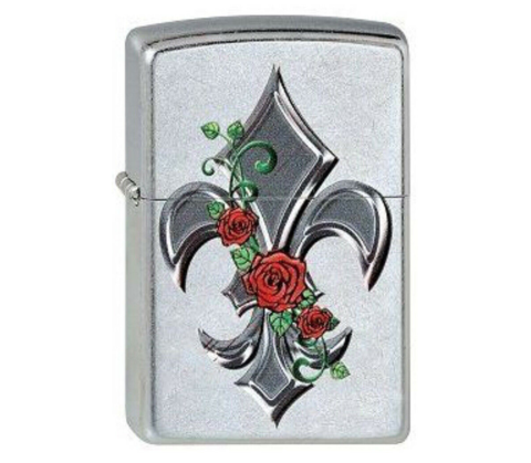 Зажигалка Zippo, цвет латунь/сталь, серебристая, 36х12х56 мм (207 Fleur de Lis) | Wenger-Victorinox.Ru