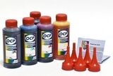 Комплект чернил OCP для картриджей CANON PGI-520/CLI-521, PGI-425/CLI-426 (OCP BKP 44, BK 124, C 154, M 144, Y 144) 100 gr x 5