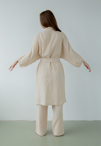 Халат Luxberry Муслин и комфорт экрю