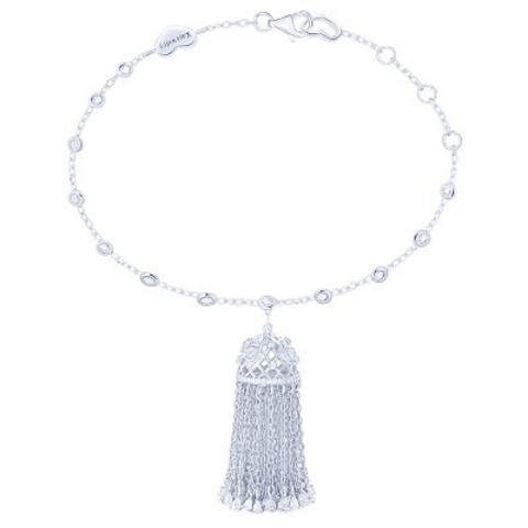 4823 - Браслет Tassel с подвеской кисточкой из серебра