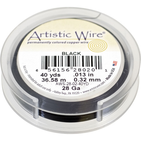 Проволока Artistic Wire 28 Ga (0.321 мм) Black