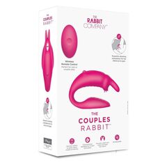 Розовый вибратор для пар The Couples Rabbit - 