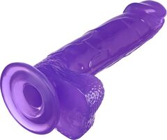 Фиолетовый реалистичный фаллоимитатор Mr. Bold L - 18,5 см. - 