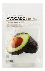 Тканевая маска с экстрактом авокадо TENZERO Avocado Sheet Mask