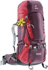 Картинка рюкзак туристический Deuter Aircontact 60+10 SL Aubergine-Cranberry - 1