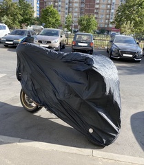 Чехол для мотоцикла БЕЗ логотип, черный, 2XL