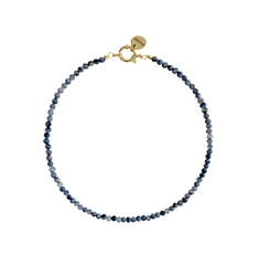 Колье из бусин камня ( grey jasper )