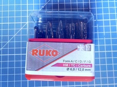 Набор бор-фрез твердосплавных 10шт HM S=6мм Mini-Box Ruko 116002