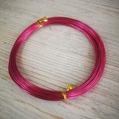 Проволока для рукоделия Ярко - розовая 1 мм. (10 метров)