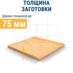 Пилки для лобзика по дереву, ДСП ПРАКТИКА тип T311C 126 х 100 мм, грубый рез, HCS (2шт.) (035-820)