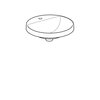 Geberit VariForm Раковина встраиваемая в столешницу круглой формы, D=48 см, с отв. под смеситель, без отв. перелива