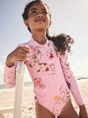 Купальник слитный для девочки Next E76-816, Розовый