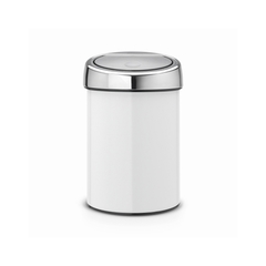 Ведро для мусора Brabantia Touch Bin белое 3л