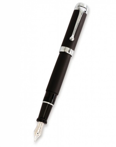 Ручка перьевая Aurora Talentum Rubber, Black CT, 1.2 mm (AU-D11/RNS)