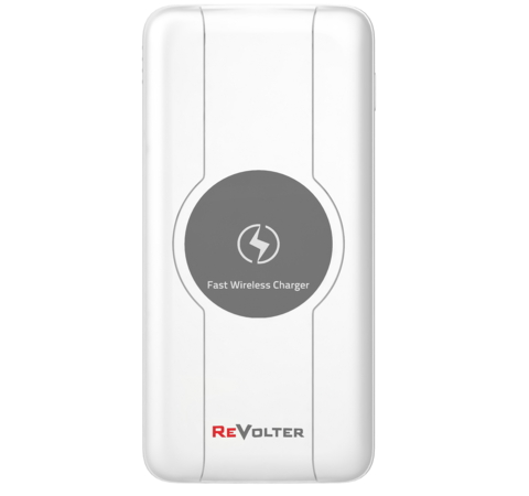 Портативное зарядное устройство ReVolter 10000Qi Power Bank Белый