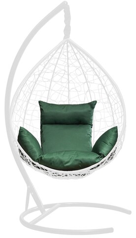 Подушка со спинкой и подлокотниками для подвесного кресла, зеленый (Laura Outdoor)