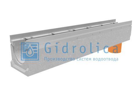 Лоток водоотводный бетонный коробчатый (СО-100мм) КU 100.16,3 (10).20,7(16,7) - BGU, № 15-0