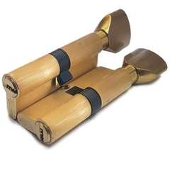 Механизм цилиндровый PC100 (35C X65) SВ 5 ключей (мат. золото)