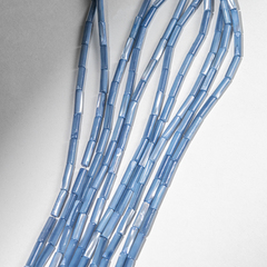 Перламутр морских ракушек, оттенок "Голубой", трубочки 4*14мм