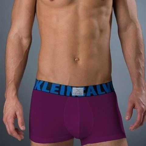 Мужские трусы боксеры Calvin Klein X Word Trunk Violet Blue Modal