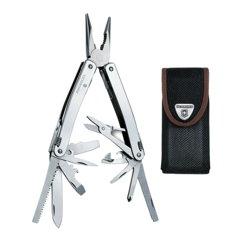 Мультитул Victorinox SwissTool Spirit X Plus Ratchet, 105 mm, 36 функций, нейлоновый чехол (3.0236.N)