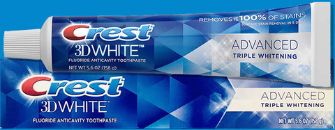 Зубная паста Crest 3D White Advanced Triple Whitening