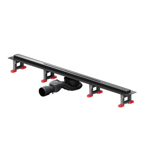 Am.Pm W01SC-S11-080-05BM MasterFlow Трап для душа линейный универс затвор Slim line 80см цвет черн мат