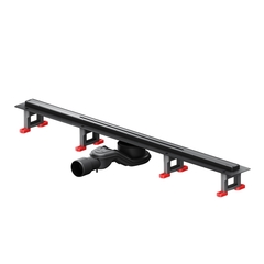 Am.Pm W01SC-S11-080-05BM MasterFlow Трап для душа линейный универс затвор Slim line 80см цвет черн мат фото